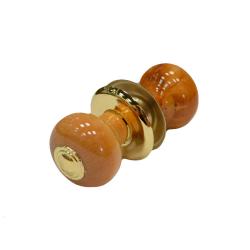 Ручка-кноб РУЧКИ-КНОПКИ 1-БС 1-1 Дерево светлое, золото