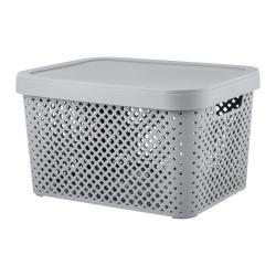 Корзина Stockholm 15л с/кр., серый шторм /Пластик Репаблик/
