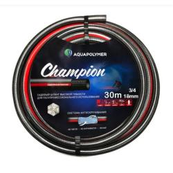 Шланг поливочный AQUAPULSE Чемпион Черный, красный 3/4" 30 м