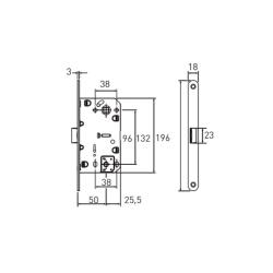 Защелка ARCHIE LM 5212 OL Матовый хром