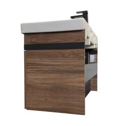 Тумба с раковиной COMFORTY Соло 90 дуб темно-коричневый 