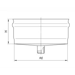 Конденсатоотвод FERRUM AISI 430 0,5 мм 160 мм