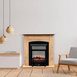 Портал ROYAL FLAME Barcelona дуб золотой, черный