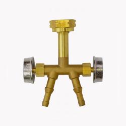Штуцер-распределитель двухканальный с гайкой