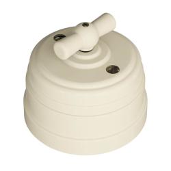 Выключатель ТМ МЕЗОНИНЪ Усадьба 1 клавиша проходной слоновая кость GE30404-02