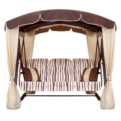 Качели садовые АРНОВЕРК Элегант люкс Шоколад 232*140*195 см