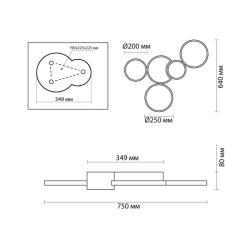 Люстра ODEON Norbert 5253/80CL Белый