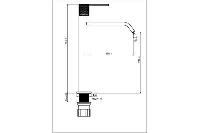 Смеситель для раковины MAXONOR PURE LIFE PL1184 Смеситель для раковины MAXONOR PURE LIFE PL1184