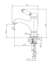 Смеситель для умывальника CAPRIGO Adria-uno 02M-520-vot