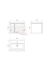 Тумба с раковиной КАКСА-А Uno 60 