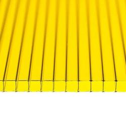 Поликарбонат сотовый Желтый 6 мм