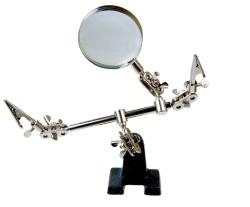 Держатель REXANT третья рука с лупой HT-390 ZD-10R