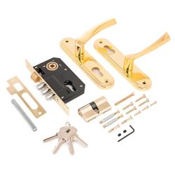 Замок врезной АЛЛЮР 103/3-61А GР Латунь