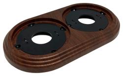 Рамка ТМ МЕЗОНИНЪ Усадьба 2 поста орех GE30702-14