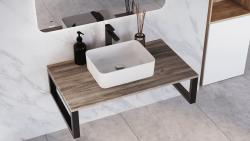 Столешница под раковину VIANT Neo орех натуральный 80*46 см