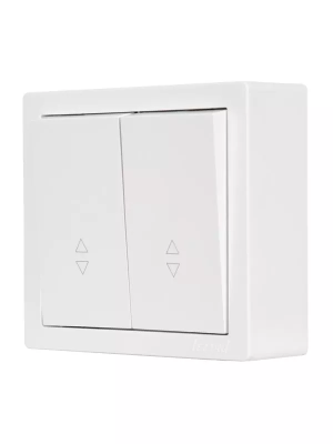 Переключатель LEZARD Leto 2 клавиши белый 752-0200-106
