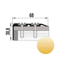 Профиль угловой ЛУКА ПУ 07 Золото люкс 02 л 2,7 м