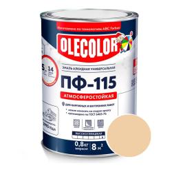Эмаль OLECOLOR ПФ-115 Кремовый 0,8 кг