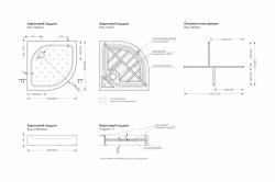 Поддон акриловый МЕТАКАМ Classic Black N 900 90*90 см 
