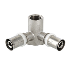 Тройник VALTEC комбинированный пресс с креплением 16 мм 1/2" ВР VTm.234.N.160416