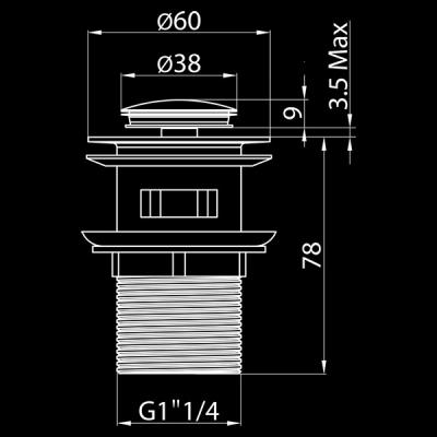 Клапан донный ELGHANSA WBT-121