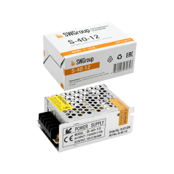 Блок питания SWG S-40-12 12 В 40 Вт IP20 00000000126