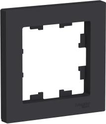 Рамка SYSTEME ELECTRIC Atlas design 1 пост карбон ATN001001