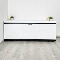 Экран для ванны ALAVANN Rita Black 170 белый 167 см