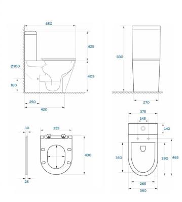Унитаз-компакт ARANCIA AR-45651