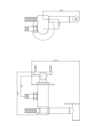 Гигиенический комплект ESKO встраиваемый SMH03