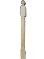 Столб лестничный Рим витой 80*80*1160 мм