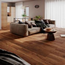 Ламинат WHITE PACK R1021 Дуб браун средневековый 1292*193*8 мм