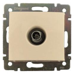 Механизм розетки телевизионной LEGRAND Valena TV проходной кремовый 774331