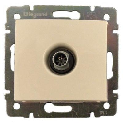 Механизм розетки телевизионной LEGRAND Valena TV проходной кремовый 774331