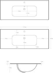 Тумба с раковиной LA FENICE Simpla 100 