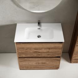 Тумба с раковиной SANCOS Libra Floor 80 дуб чарльстон