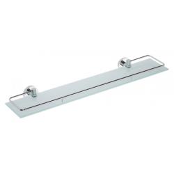 Полка для ванной BEMETA Omega стеклянная 600 мм с ограничителем 