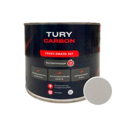 Грунт-Эмаль TURY Carbon RAL 7040 Серый 2,2 кг