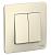 Выключатель SYSTEME ELECTRIC Blanca 2 клавиши молочный BLNVS010502