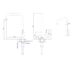 Смеситель для кухни RUSH Melos SUS1101-23