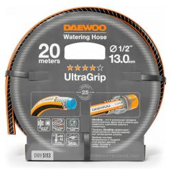 Шланг поливочный DAEWOO UltraGrip Черный, оранжевый 1/2" 20 м