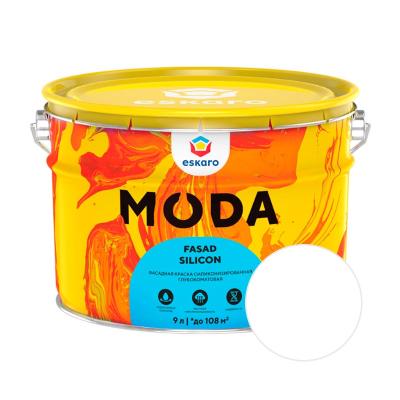 Краска ESKARO Moda Fasad Silicon Белый 9 л