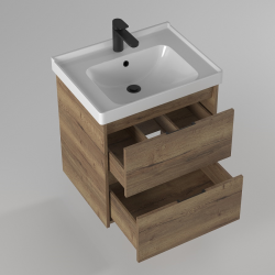 Тумба с раковиной BRIZ Берн 70 дуб велингтон