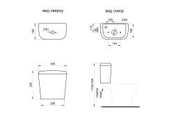 Унитаз-компакт SANTERI Pro 1P2155S0000BF 