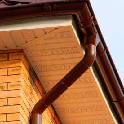 Колено трубы СТАНДАРТ RAL 8017 45° 125/100 мм