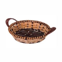 Сухарница плетеная 25**6/9см Натурель золотой кант /109-232/Lefard/