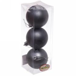 Набор шаров СЕРПАНТИН Матовый графит 6 см