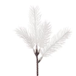 Декоративная веточка АЗАЛИЯ Еловая белый 24 см
