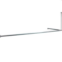 Карниз для ванной IDDIS Elegante угловой хром