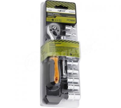 Набор головок POBEDIT 1/4" с трещоткой 2809303